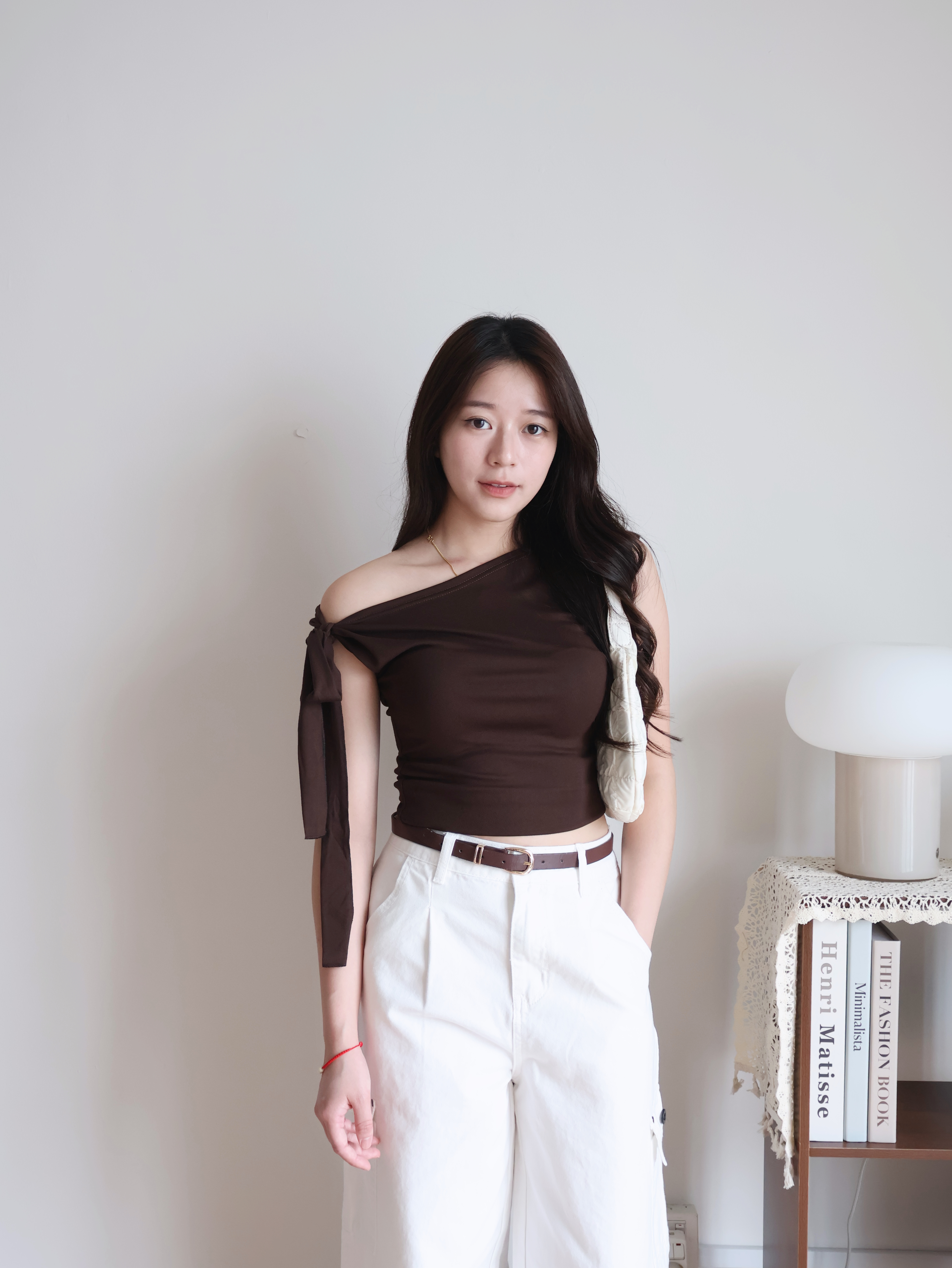 Hazel Cropped Top | Brown
