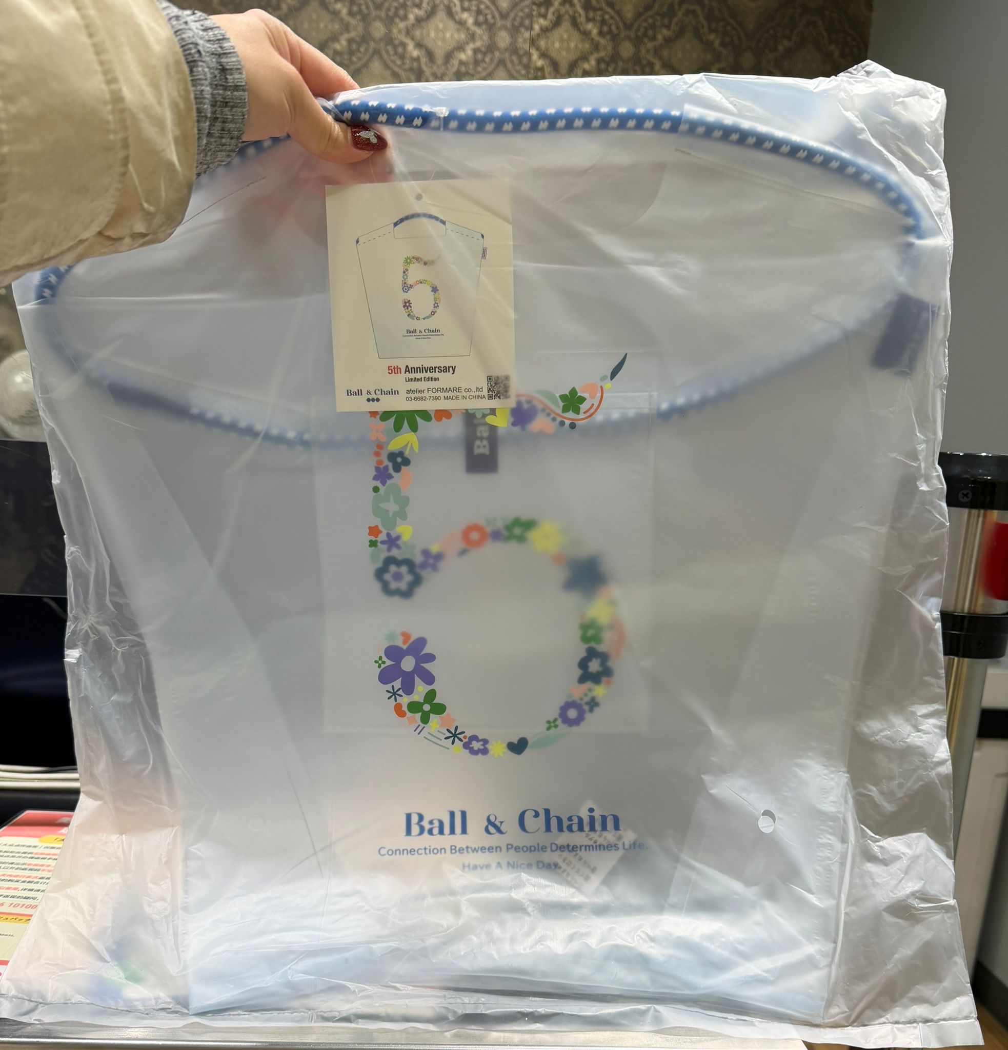 現貨 日本 Ball & Chain 五週年透明款托特包 