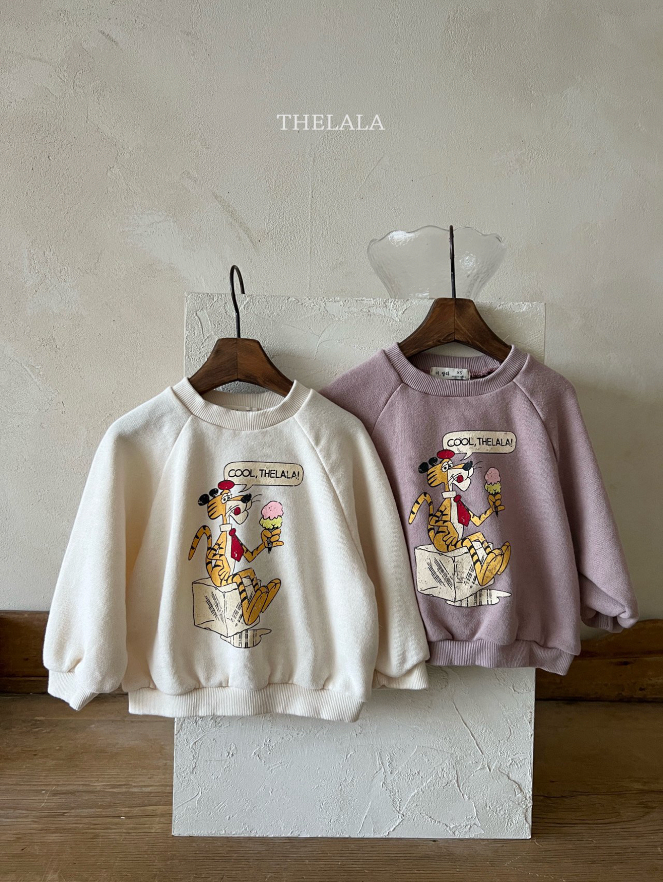 🌸預訂 韓國直送🌸🇰🇷THELALA兩色親子款老虎印花衛衣