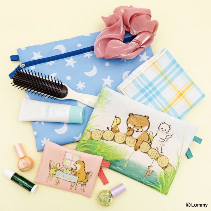 現貨｜【一套三個】可愛謊言的水獺 Kawaiiusono Kawauso 日版 收納袋 套裝 3 Size Pouch (KUK-114)