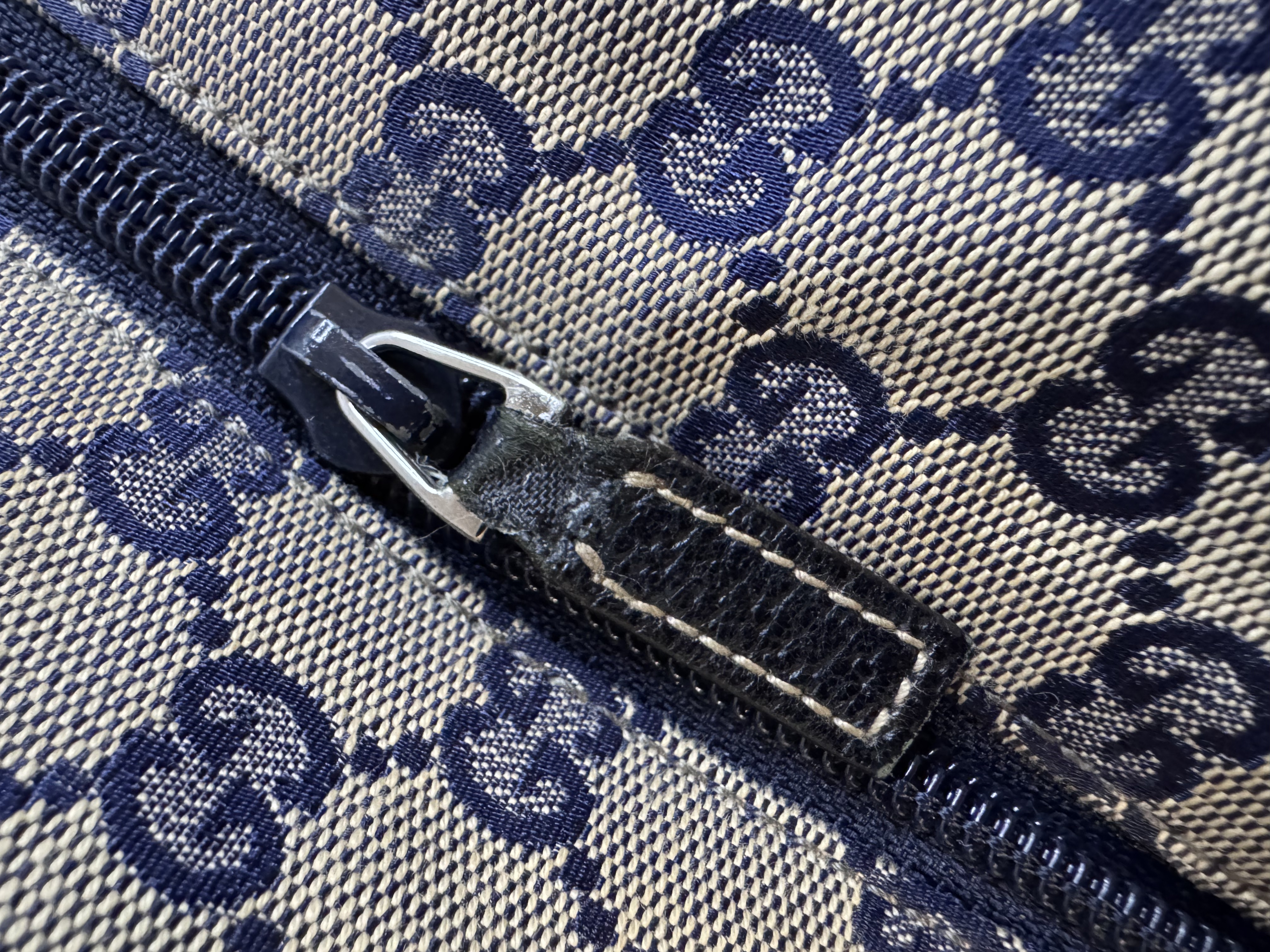Gucci Vintage GG Supreme Sherry Line Top Travel Bag