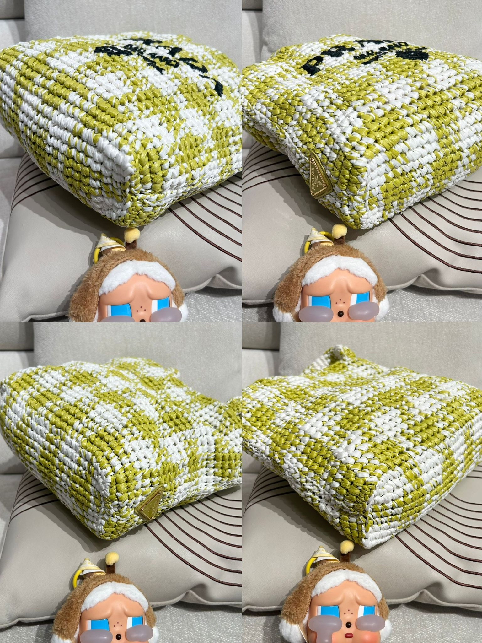 Prada Raffia bag 100%Authentic, 98%new ✅dust bag