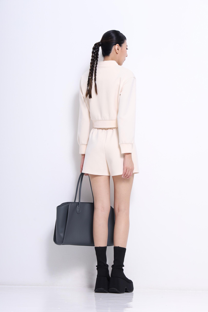 CP1634 Luxe Zip Front Tailored Skort 