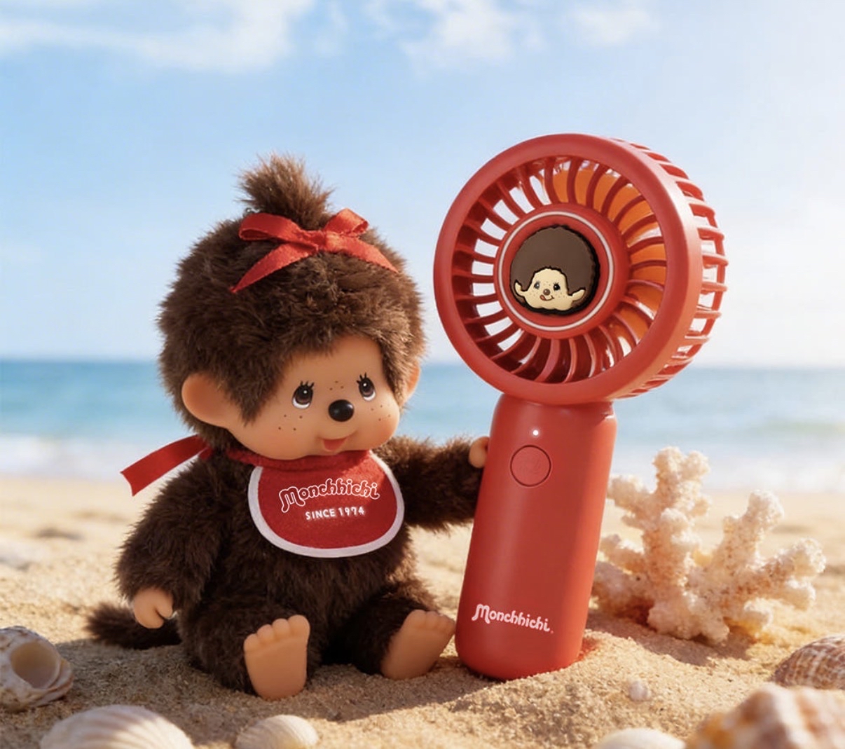 Monchhichi 手持迷你風扇