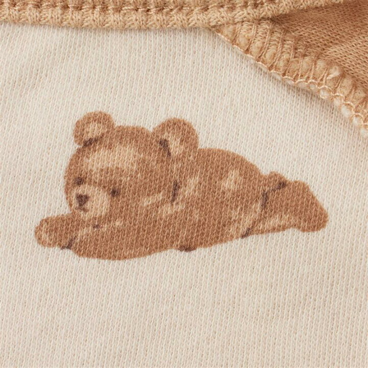 🇯🇵預訂 日本直送🇯🇵兩色小熊口袋針織絎縫開襟外套