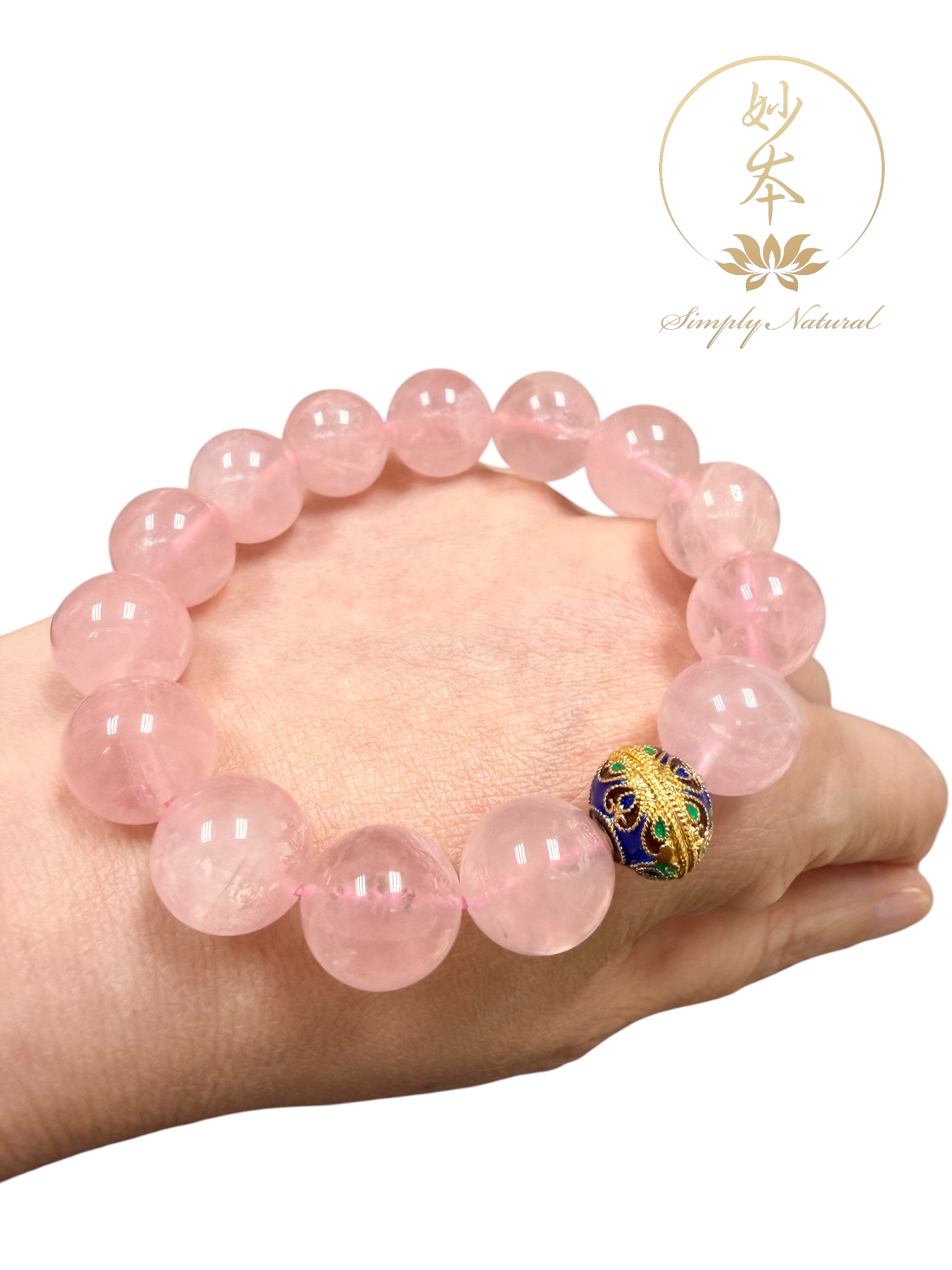 13mm 粉晶手串 （作明佛母火供加持）人緣、事業