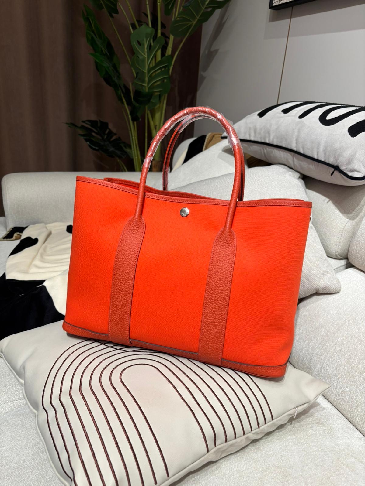 Hermes Garden Party 36 Stamp D 100%Authentic, 98%New ✅收據✅Dust bag