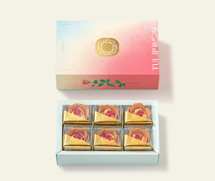 季節限定🇯🇵Tulip Rose 鬱金香玫瑰 白桃奶油鬱金香玫瑰曲奇 6入