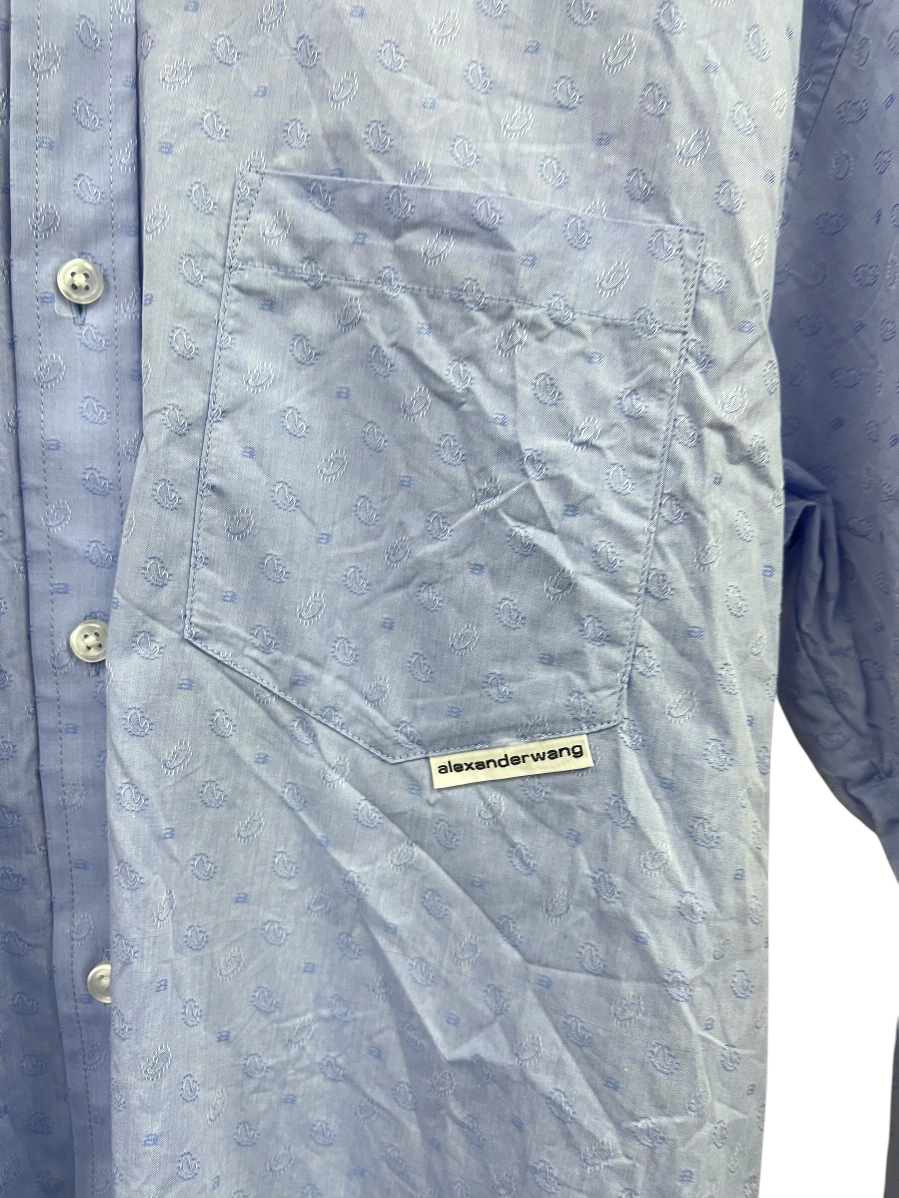 Pre-owned ALEXANDERWANG.T Blue Logo Overshirt / Product Code: 25120802