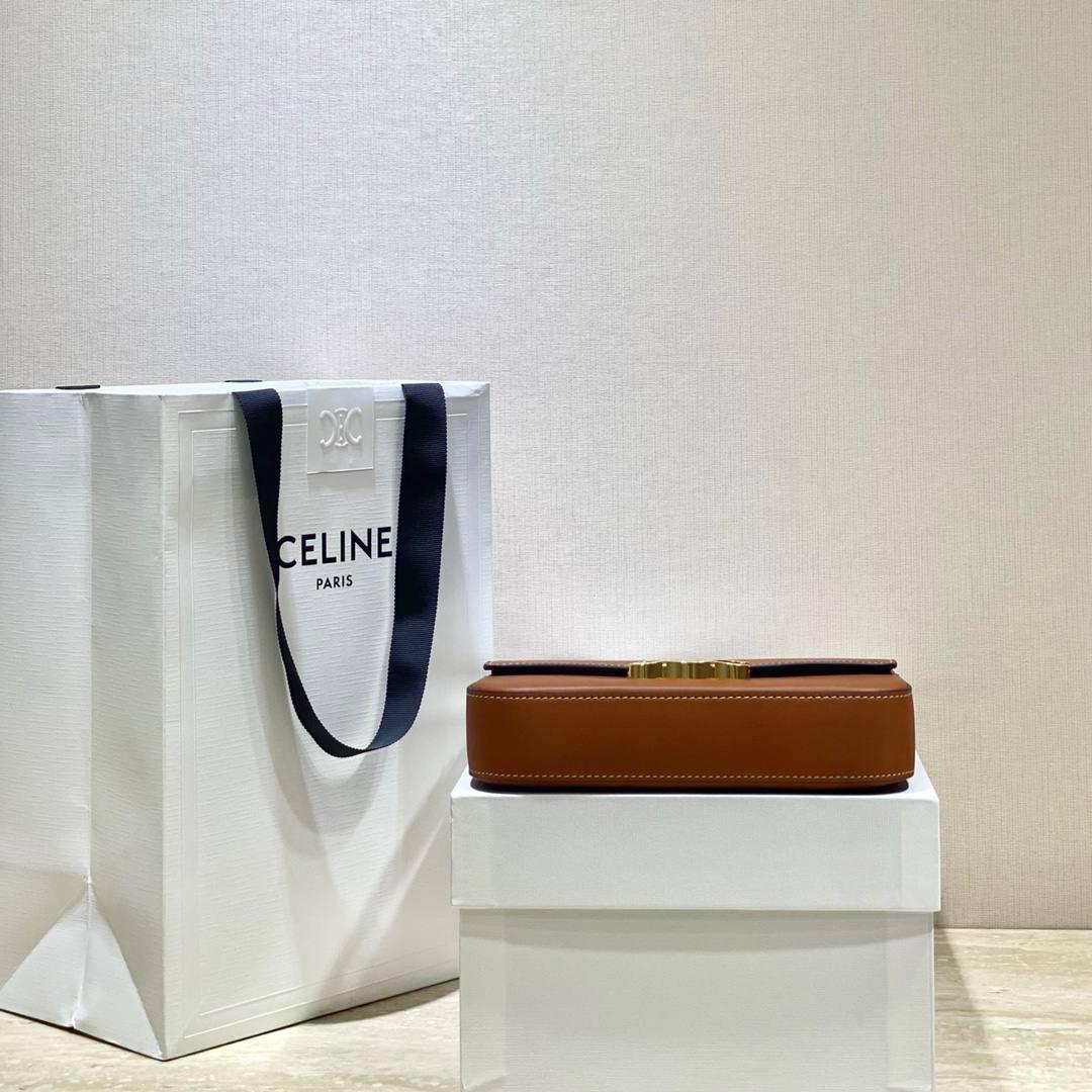 🔥大货实拍图 𝗖𝗘𝗟𝗜𝗡𝗘 ♥ 𝗧𝗥𝗜𝗢𝗠𝗣𝗛𝗘 𝗦𝗛𝗢𝗨𝗟𝗗𝗘𝗥 𝗕𝗔𝗚 感觉这两年𝐂𝐞𝐥𝐢𝐧𝐞是不是打开了任督二脉！出的包是越来越绝了！新款凯旋门腋下包简直惊喜爆棚！确认过眼神是我想要的包！必须要拥有的那种❗️型号：194143 尺寸：20*10*4cm