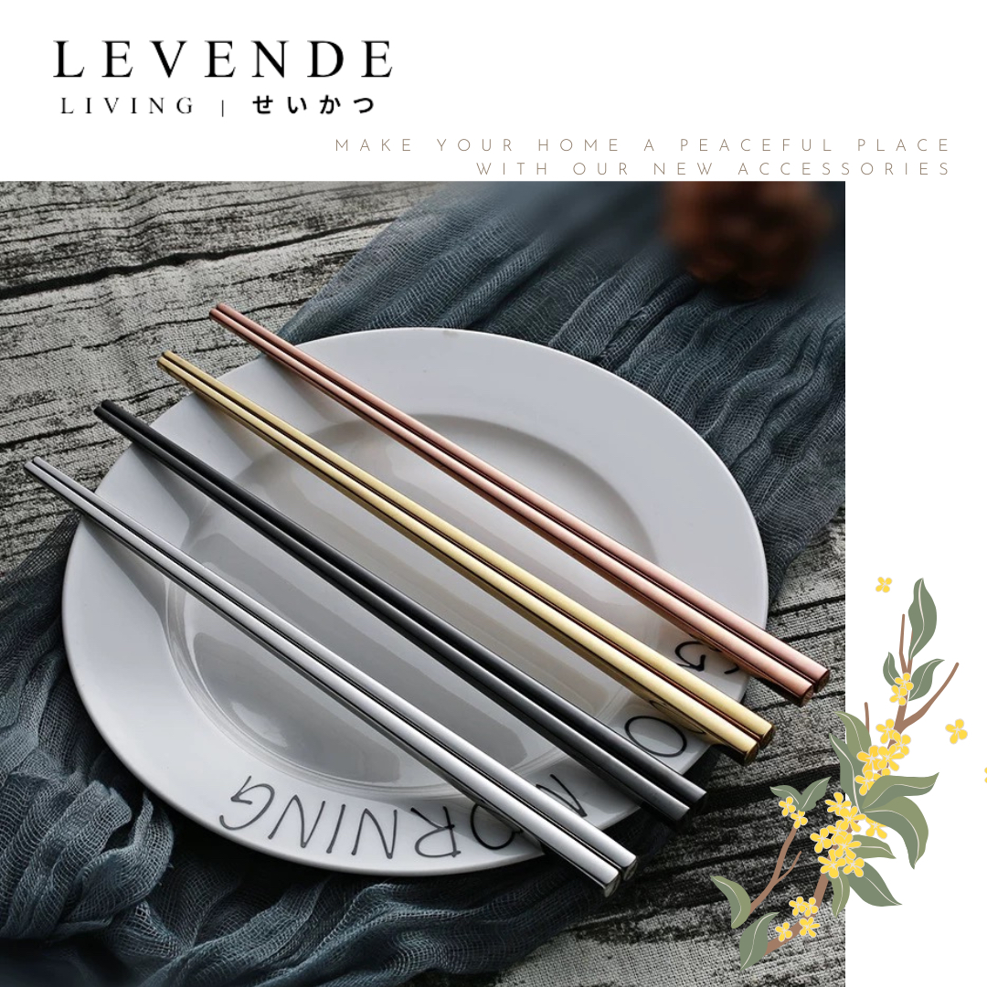  Levende 304不鏽鋼抗菌防滑筷子