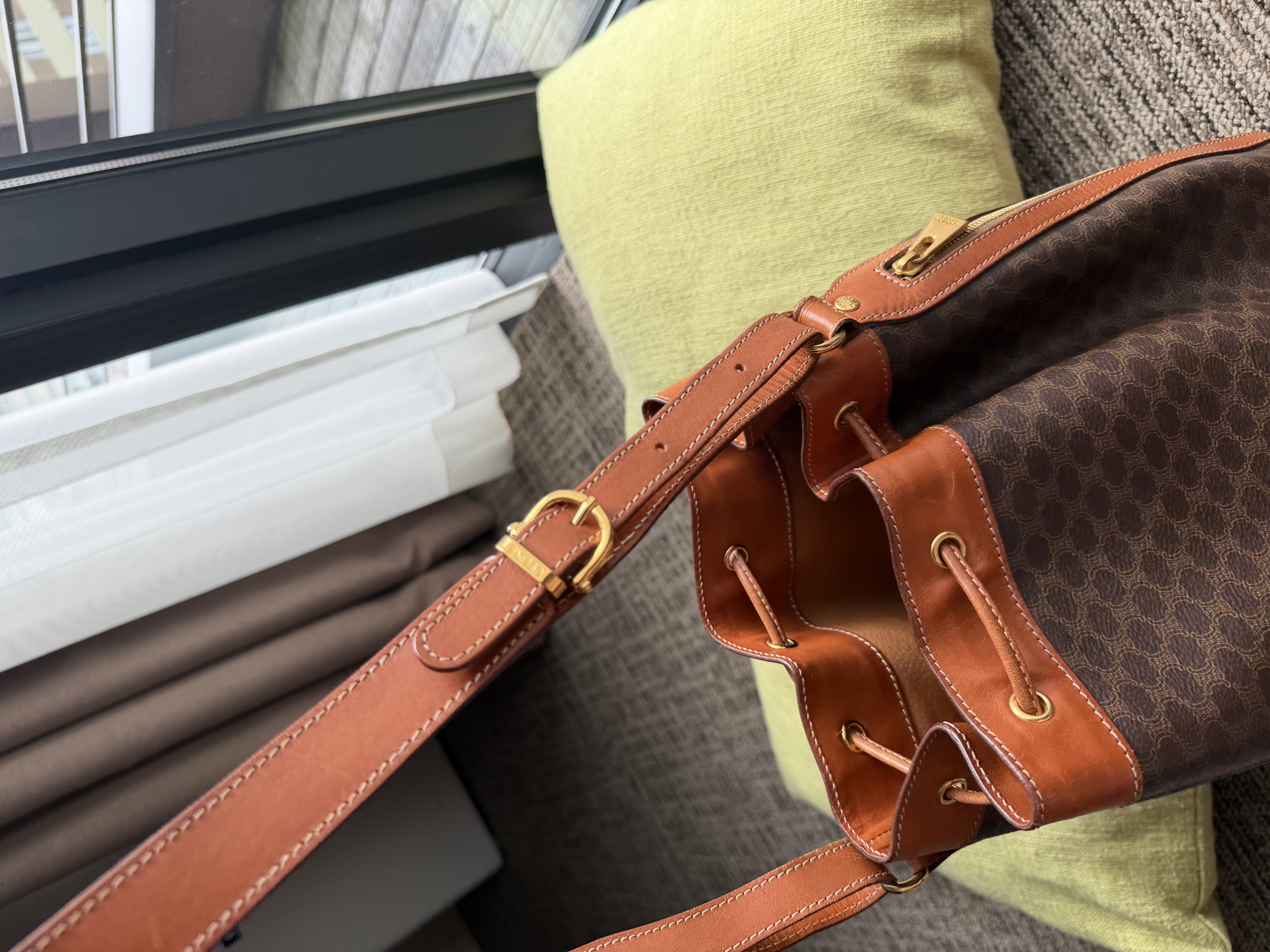 Vintage celine bucket bag