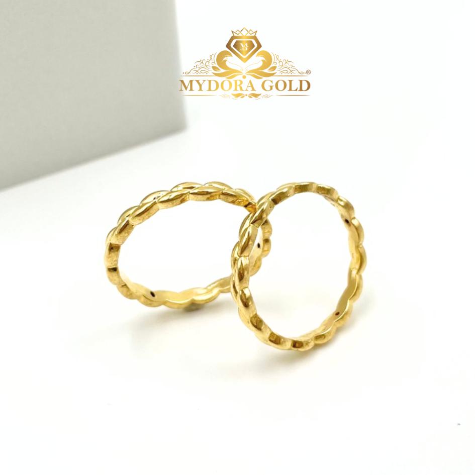 MYDORA Cincin Mini Golden Rope (5G) l EMAS 916/ 22K