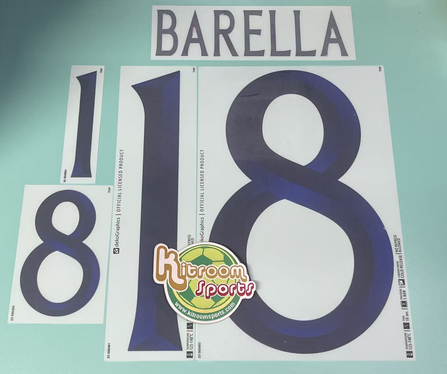 2023 Italy Away Nameset #18 BARELLA