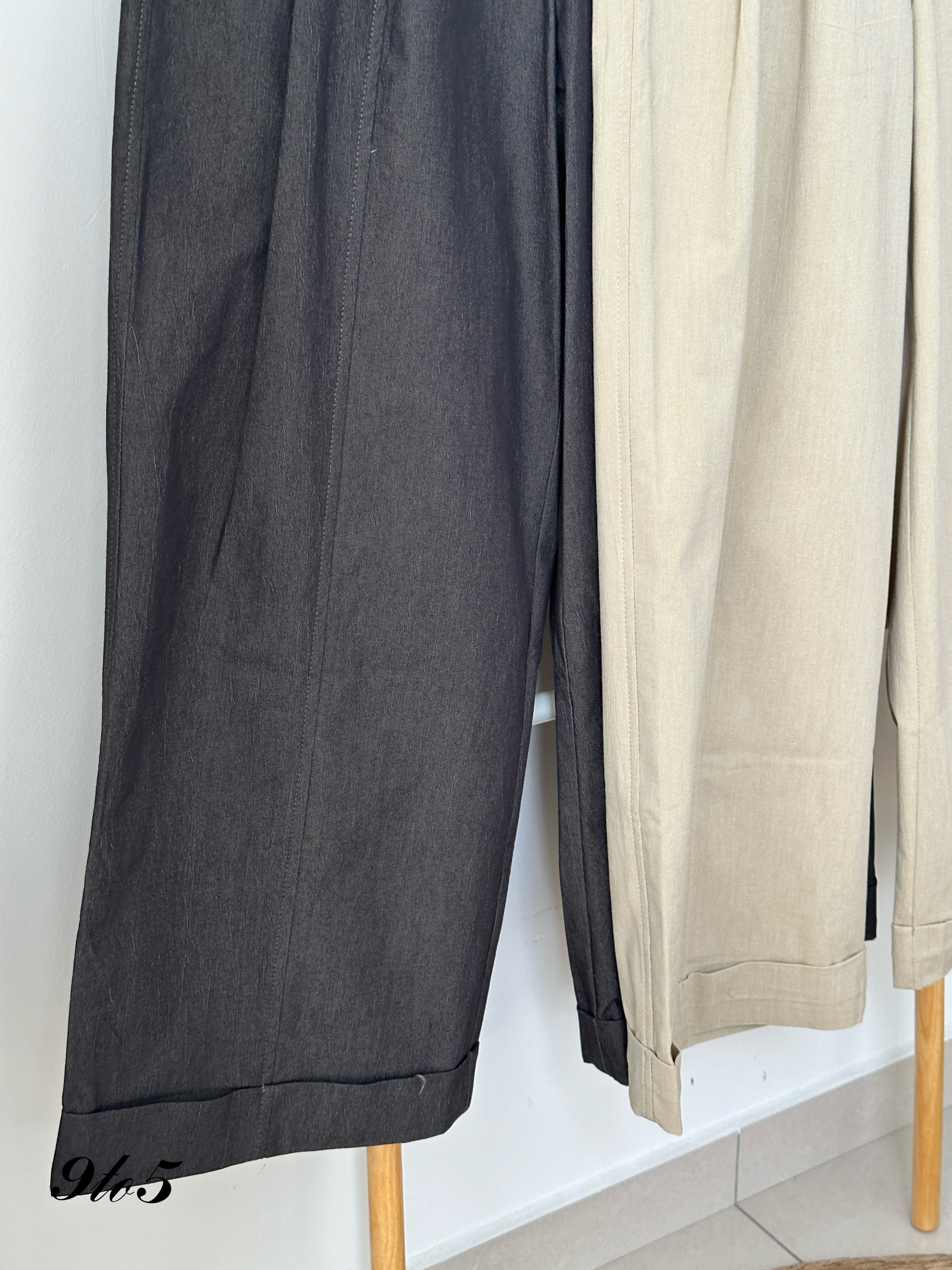 S1798 Wide Leg Long Pants - 3 Colors 