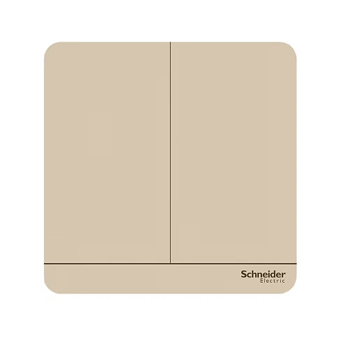 施耐德 AvatarOn 沉醉金 2位雙控 帶指示燈 開關掣