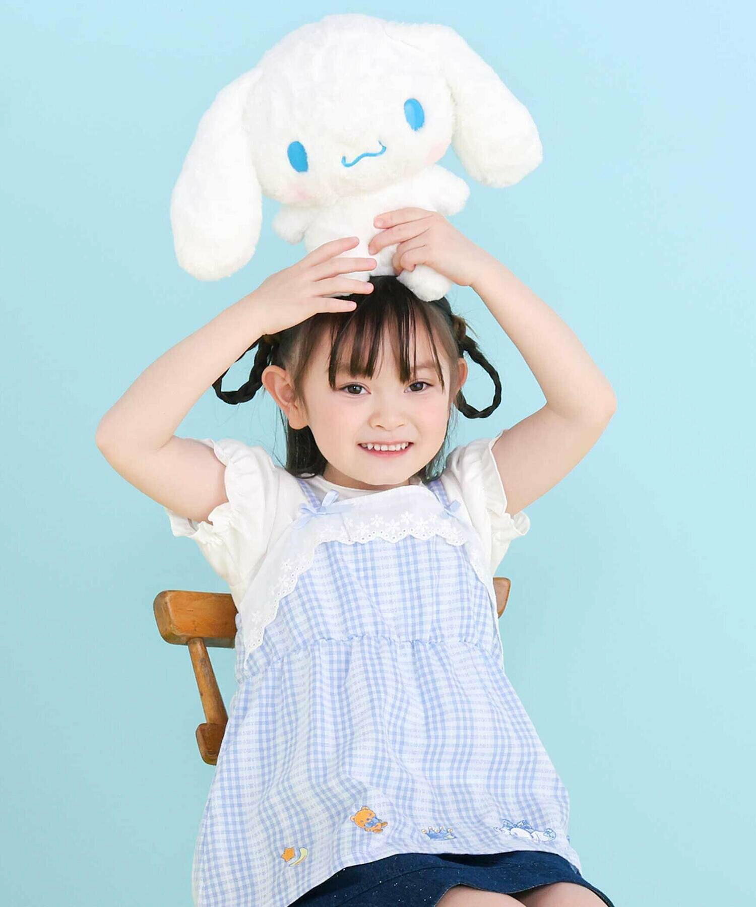 🆕【⭐訂購⭐】🇯🇵日本直送🌀#肉桂狗/ #布丁狗  泡泡袖印花TEE+格紋喇叭胸衣 兩件套🌀[ELBA-0161][260310]