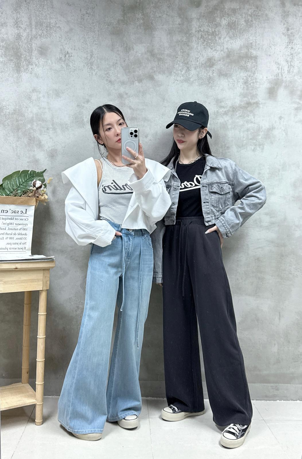 E06 前帶直腳牛仔褲