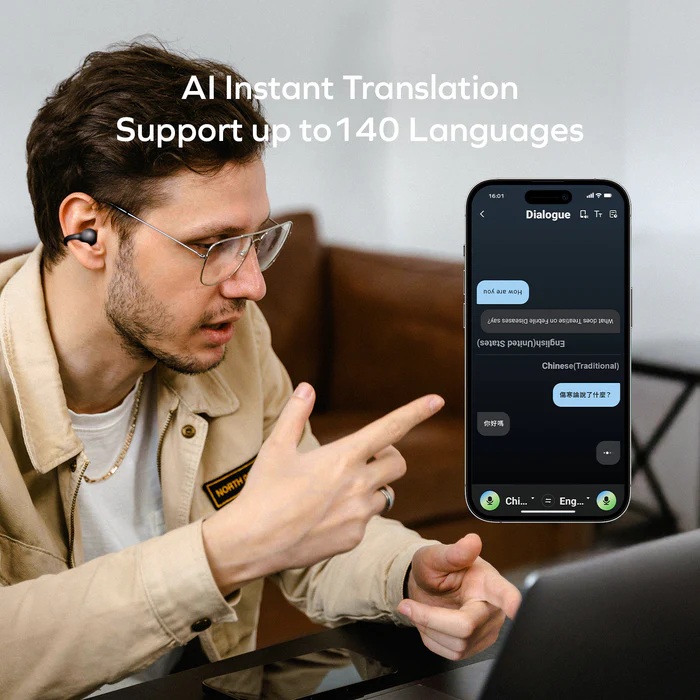 Momax 1-VIBE CLIP M.IN.D AI 夾耳式環境降噪耳機