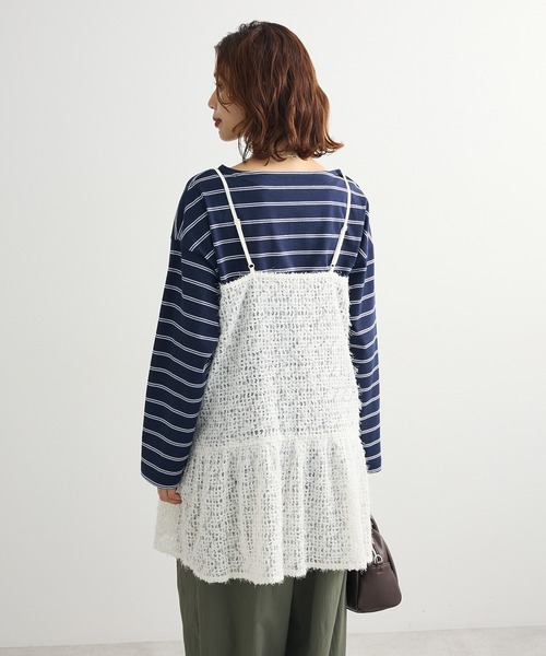 蕾絲吊帶背心layer