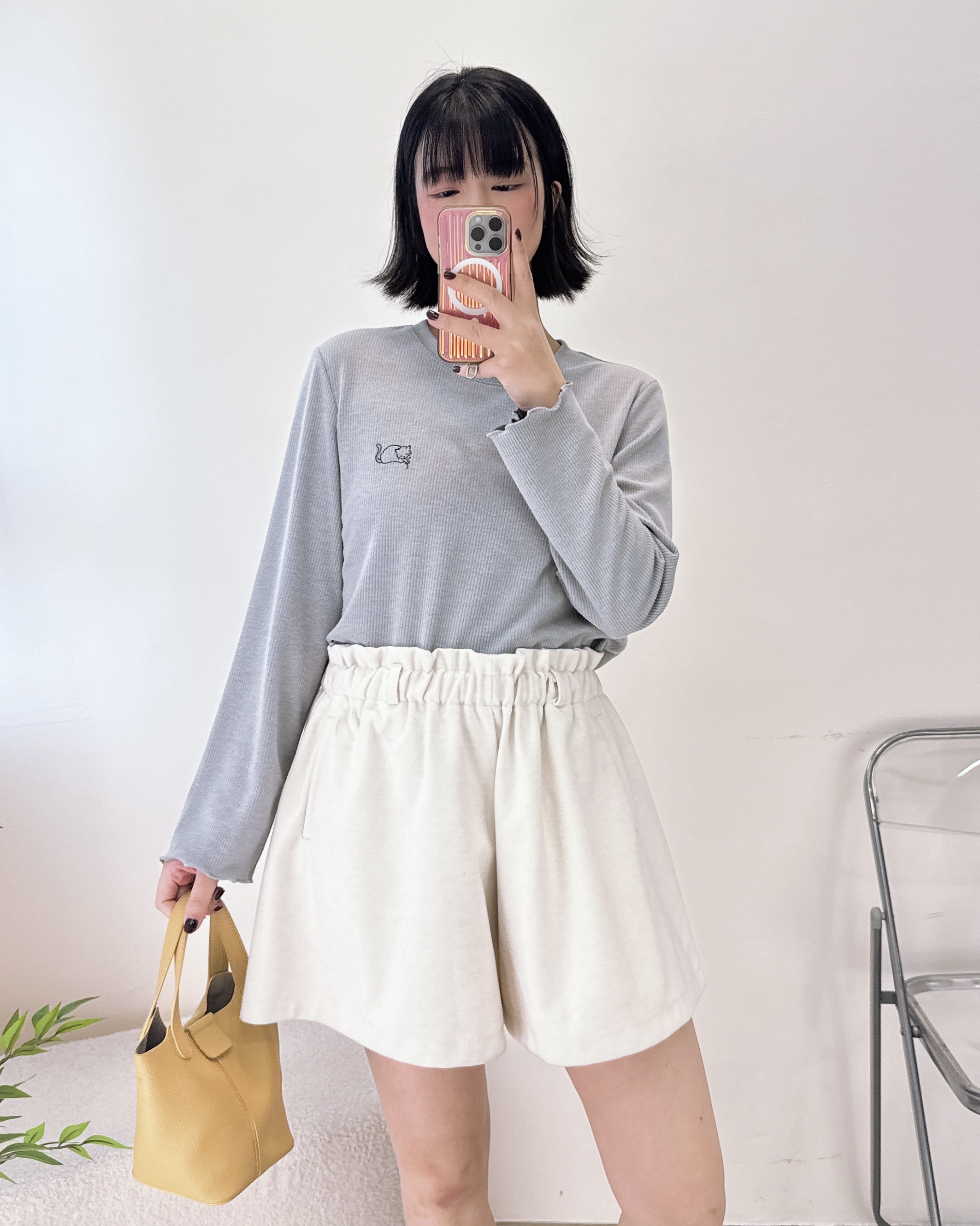 棉花糖般彈性線棉上衣 2色