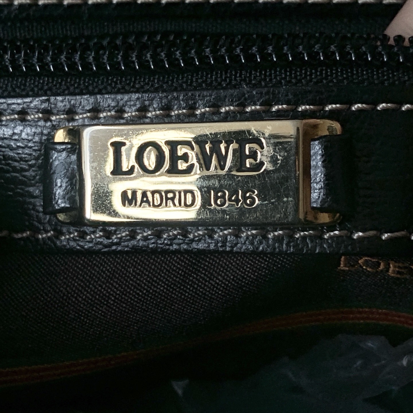 【預訂貨品】Loewe黑金蛇骨Kelly
