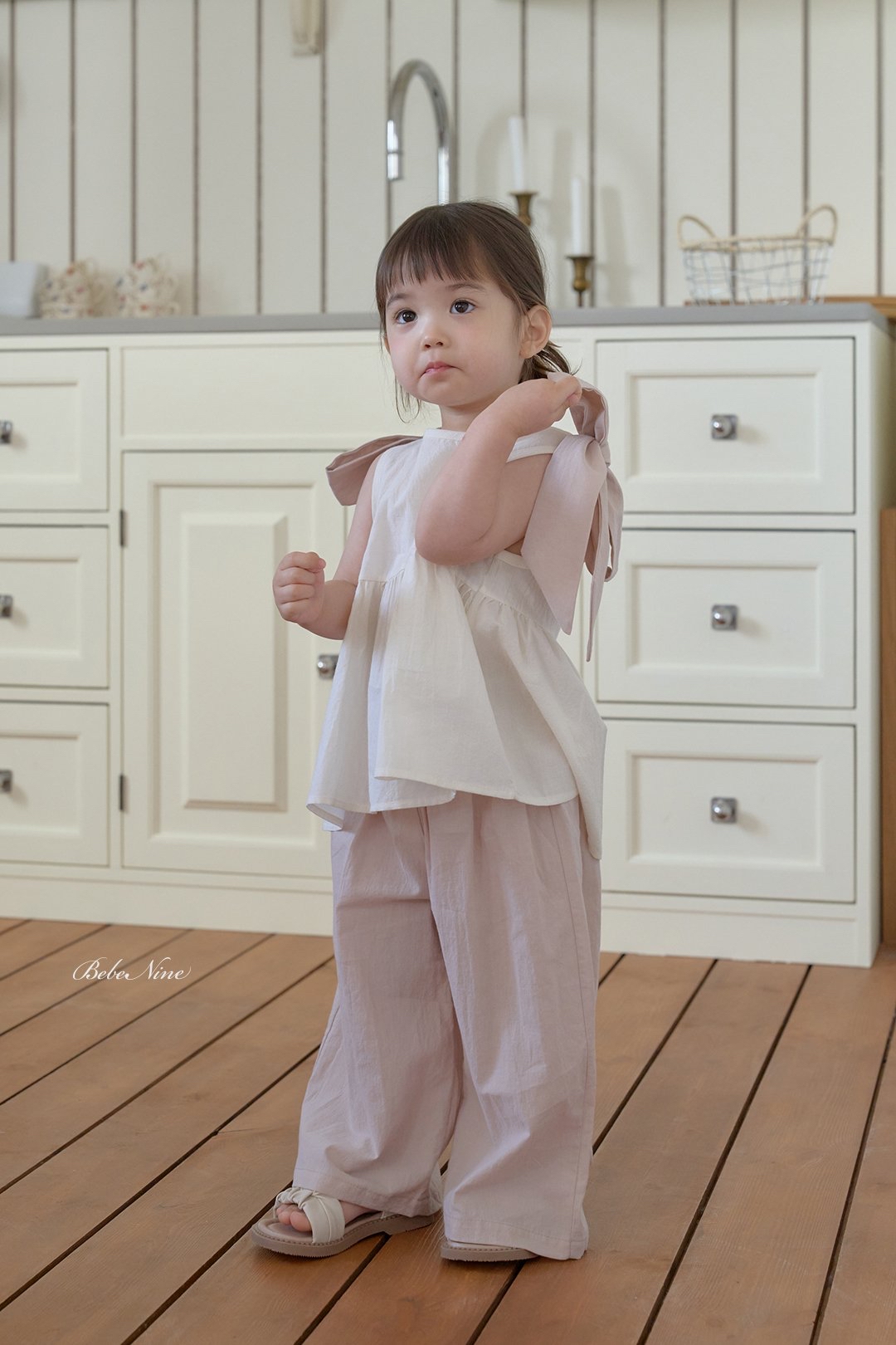 ☀️預訂 韓國直送☀️🇰🇷Bebenine三色寬鬆純棉闊腳長褲