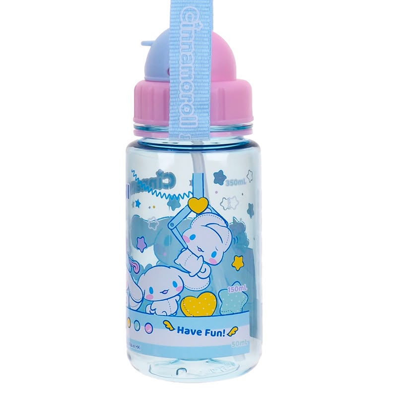 Cinnamoroll 350ml BPA Free Water Bottle With Straw & Neck Strap 膠水樽連飲管及頸繩