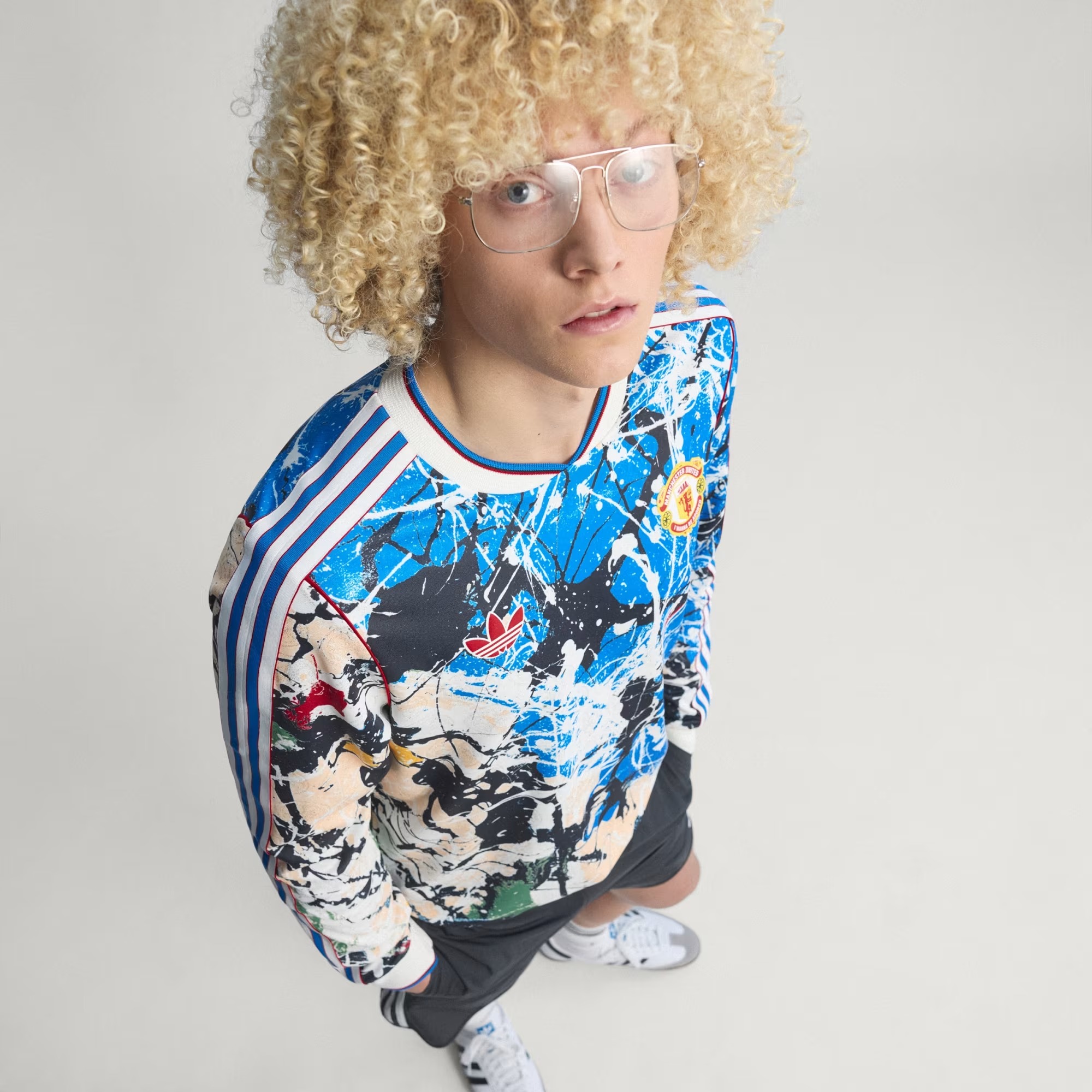 🎶⚽Adidas Manchester United 曼聯 × Stone Roses 長袖球衣 KC4442