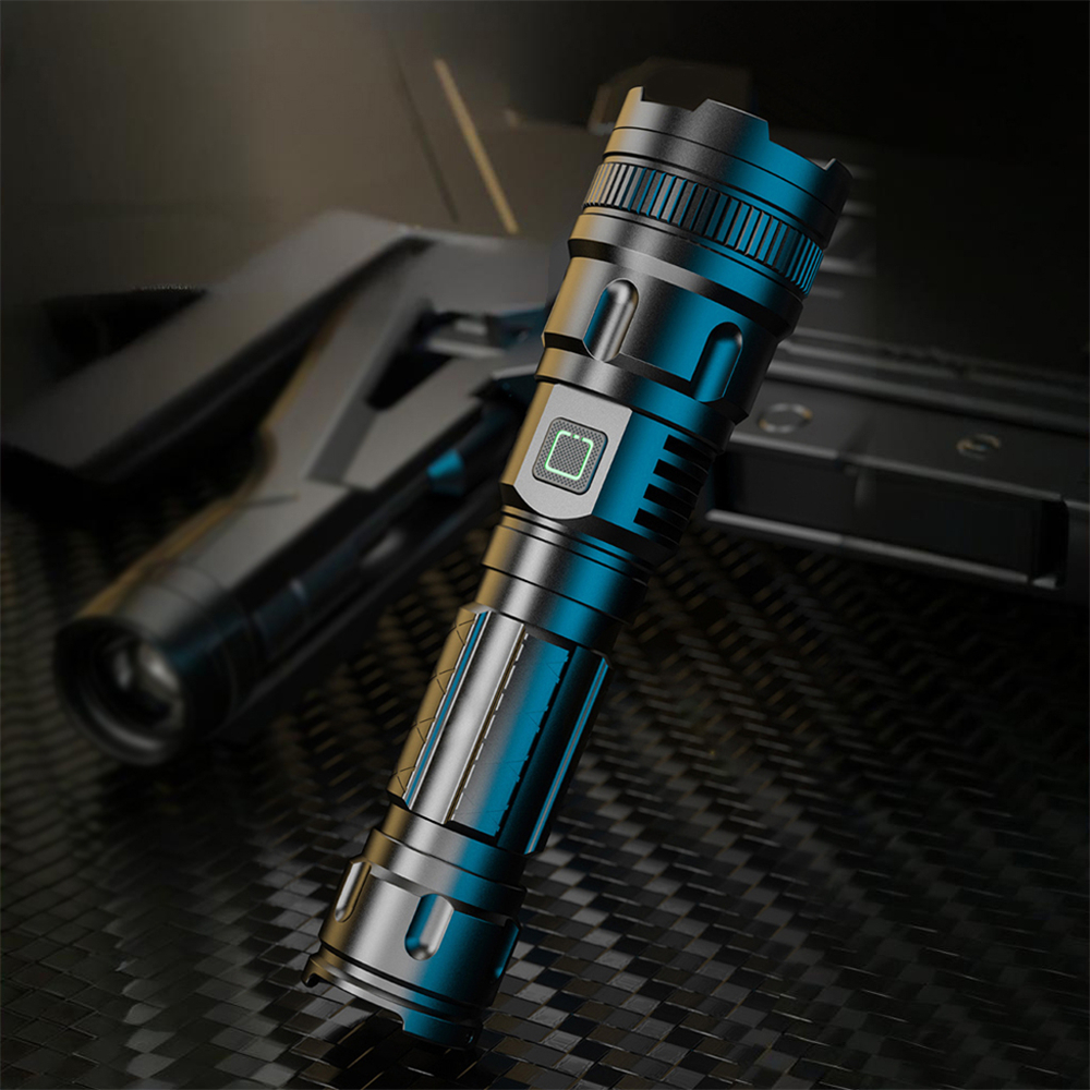 充電變焦強光手電筒 含電池 1x 18650 UB0274