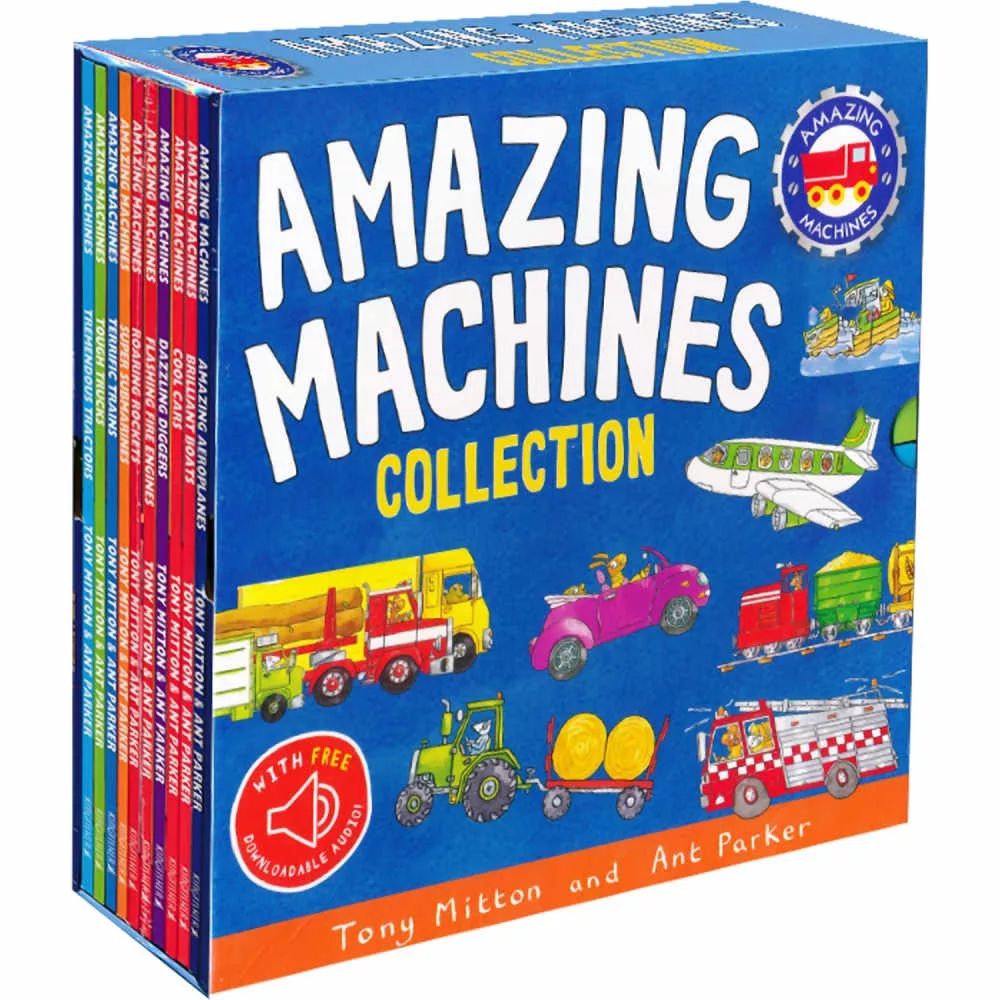 Amazing Machines 10-Book with QR Code Audio