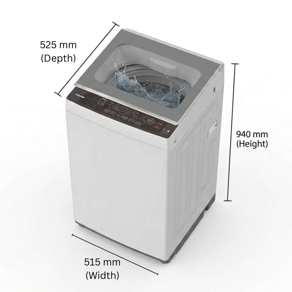Toshiba 7kg Top Load Washing Machine  AW-M801AS(WS) EEO