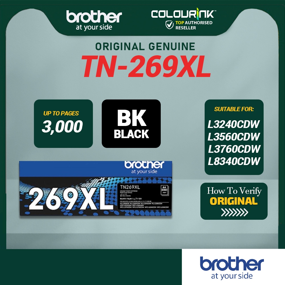 Brother ORIGINAL GENUINE TN-269XL Colour Toner HL-L3240CDW DCP-L3560CDW MFC-L3760CDW MFC-L8340CDW TN269XL TN269 L3560CDW