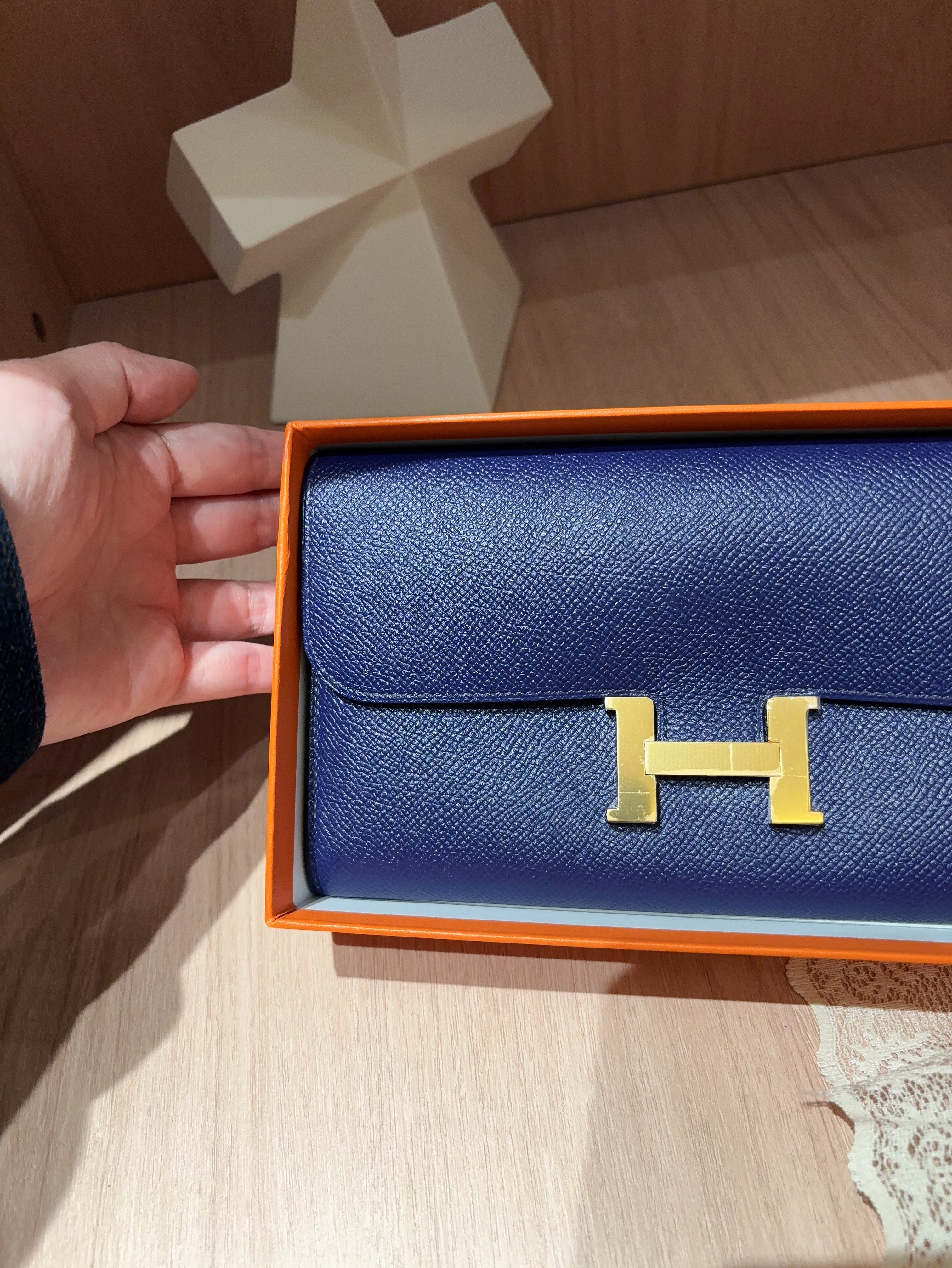 Hermes Constance Wallet Stamp C 100%Authentic, 98%New ✅Box