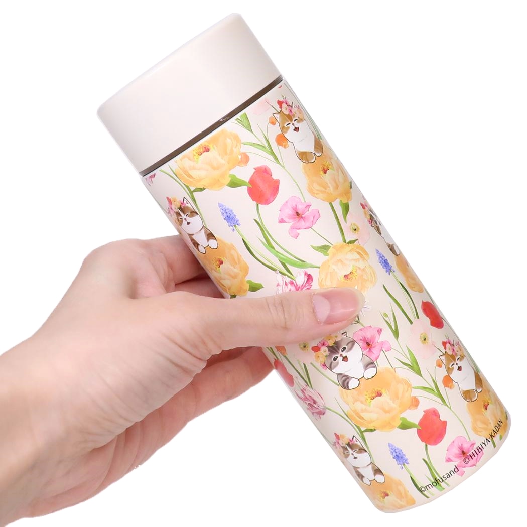 現貨｜mofusand x 日比谷花壇 鯊魚貓 日版 不銹鋼膽 保溫杯 300ml (春天 53-5001)