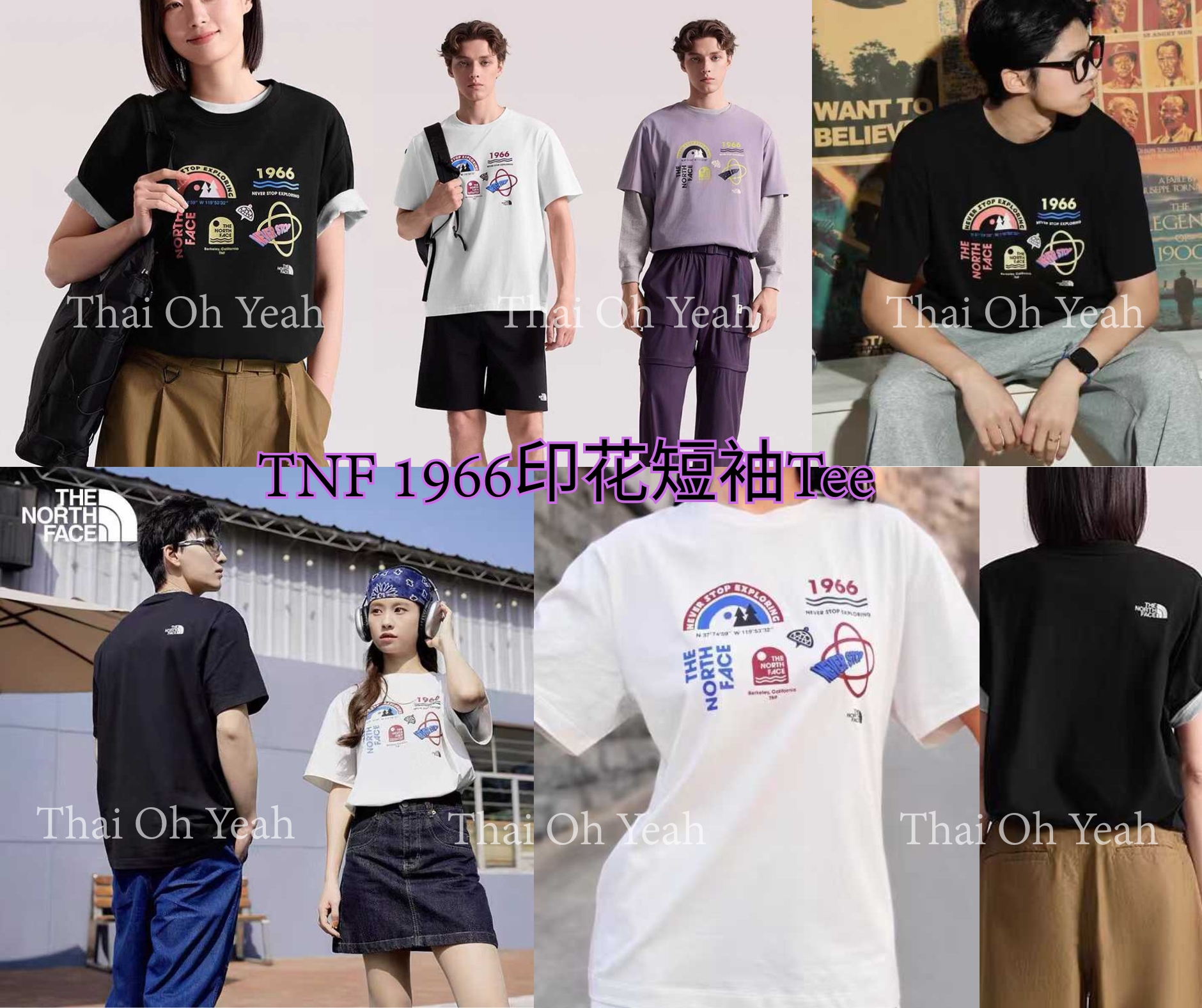 預訂 TNF 1966印花短袖Tee[貨號26A306]