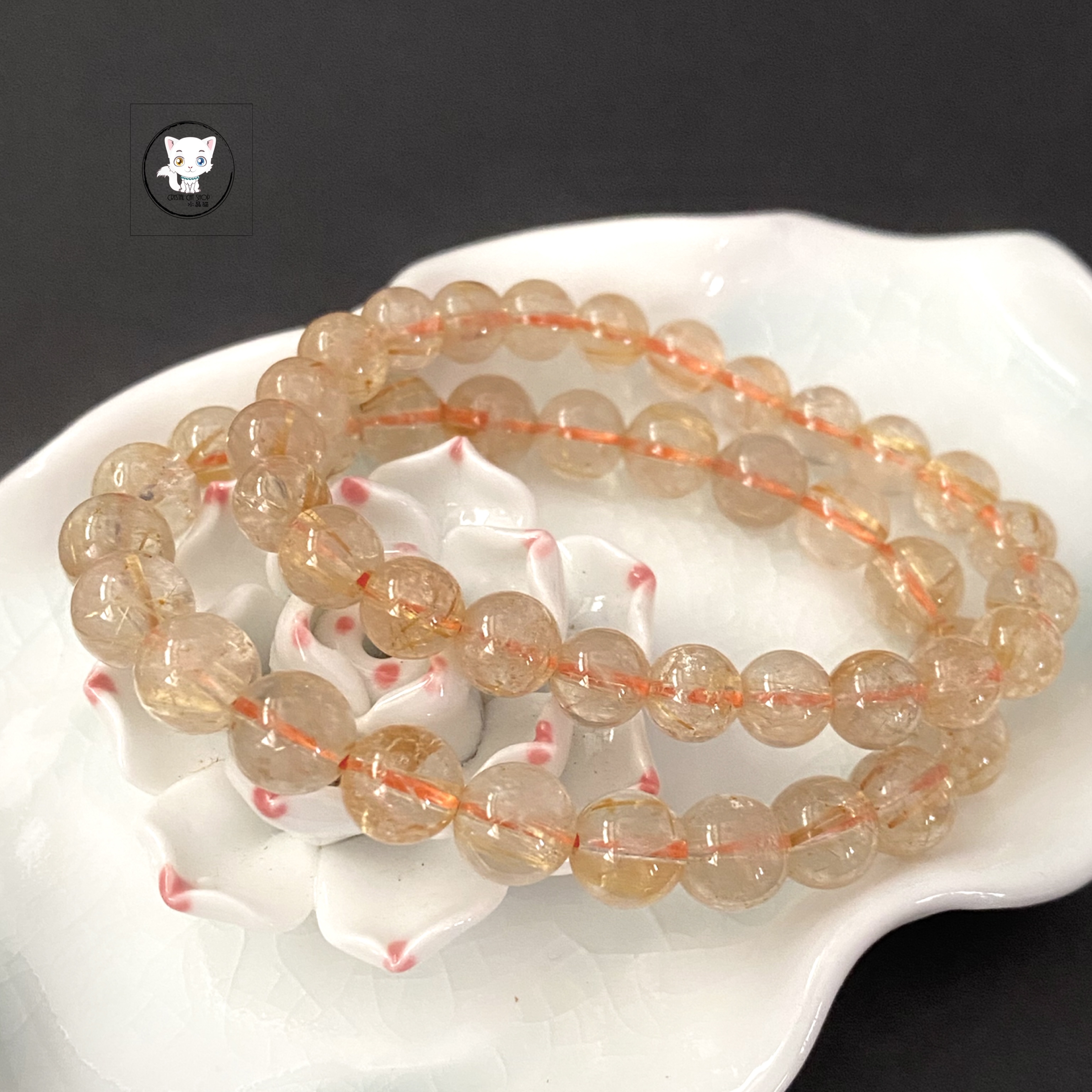 天然金髮晶手鏈 8mm