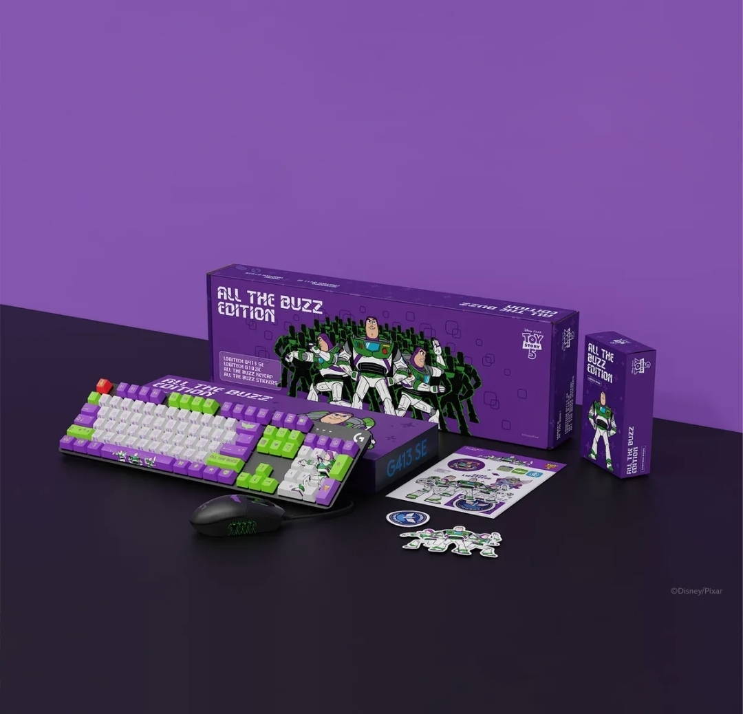 🚀 Logitech × Toy Story 巴斯光年限定版｜鍵盤滑鼠套裝 💜💚