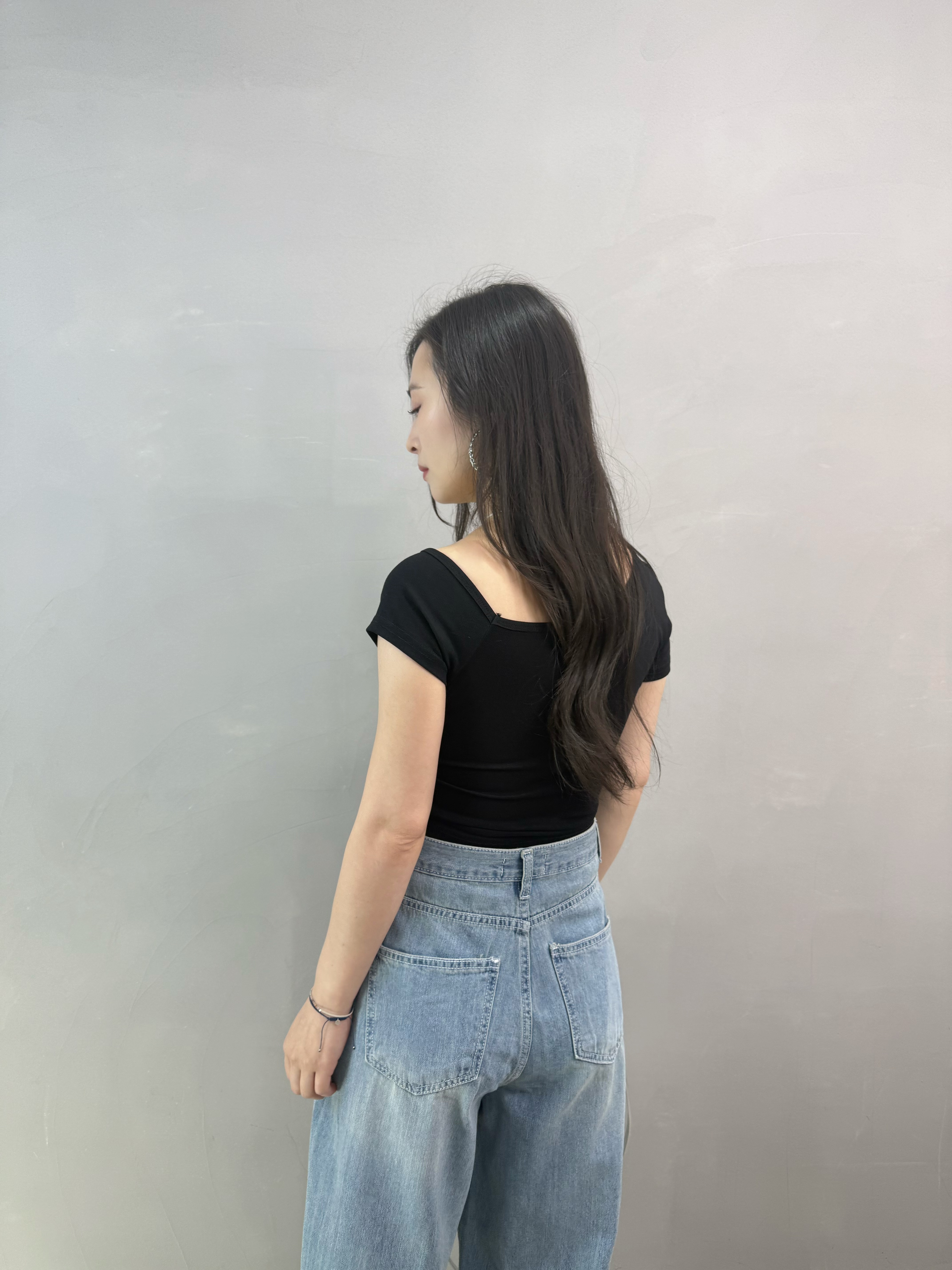 W60 設計感束繩Bra Top Tee