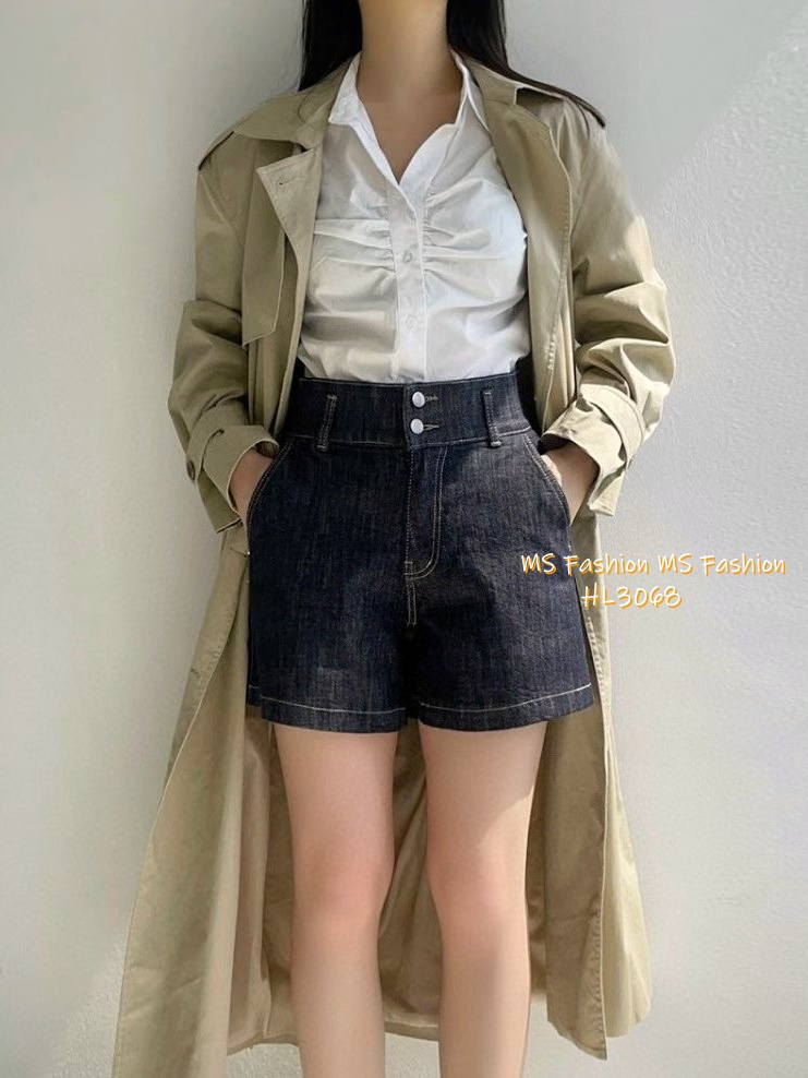 HL3068 韓國🌼Howluk高腰雙鈕短牛