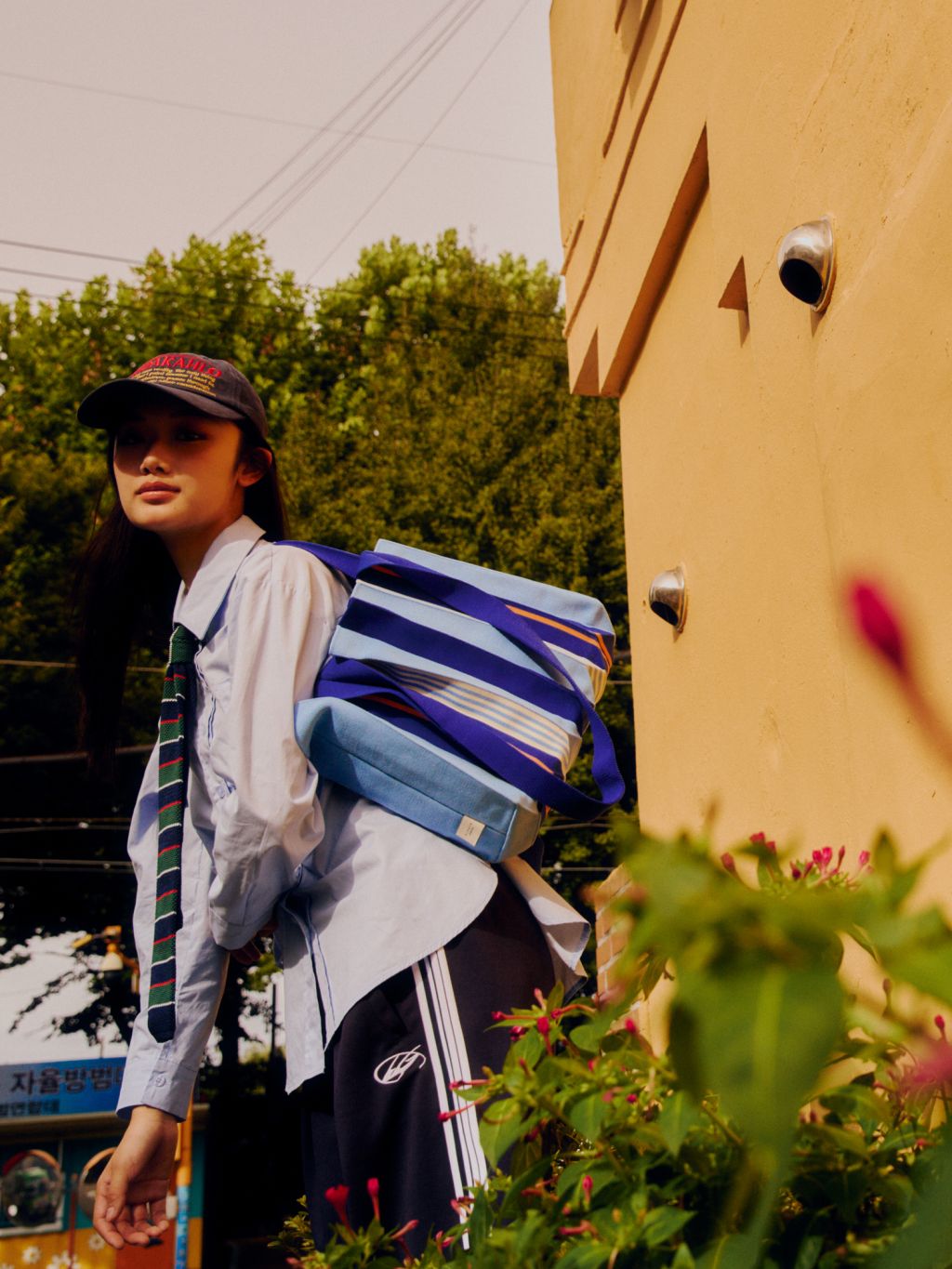 PLEATSMAMA New 2 Way Bag 兩用購物袋 (Oxford Blue) 