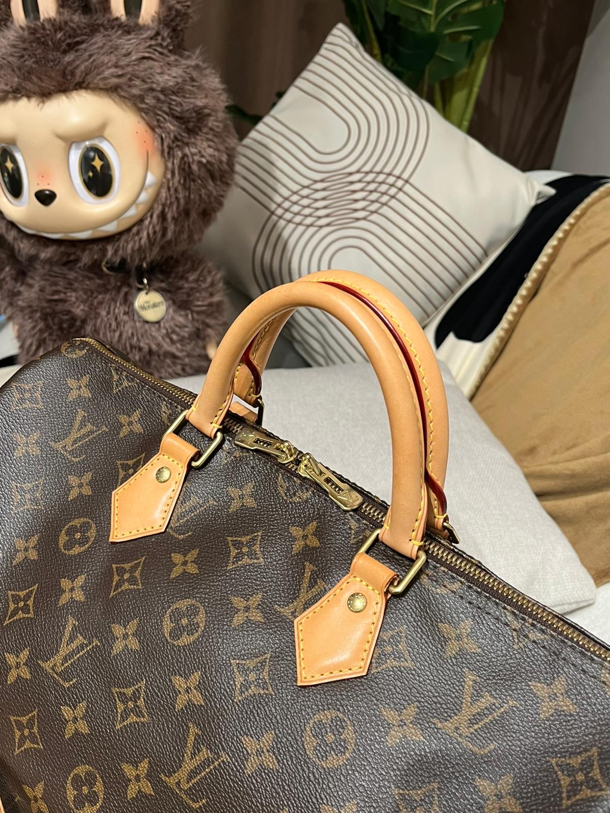 Lv Speedy Bandoulière 35 Monogram  100%Authentic, 98%New ✅收據✅Strap ✅Dust bag