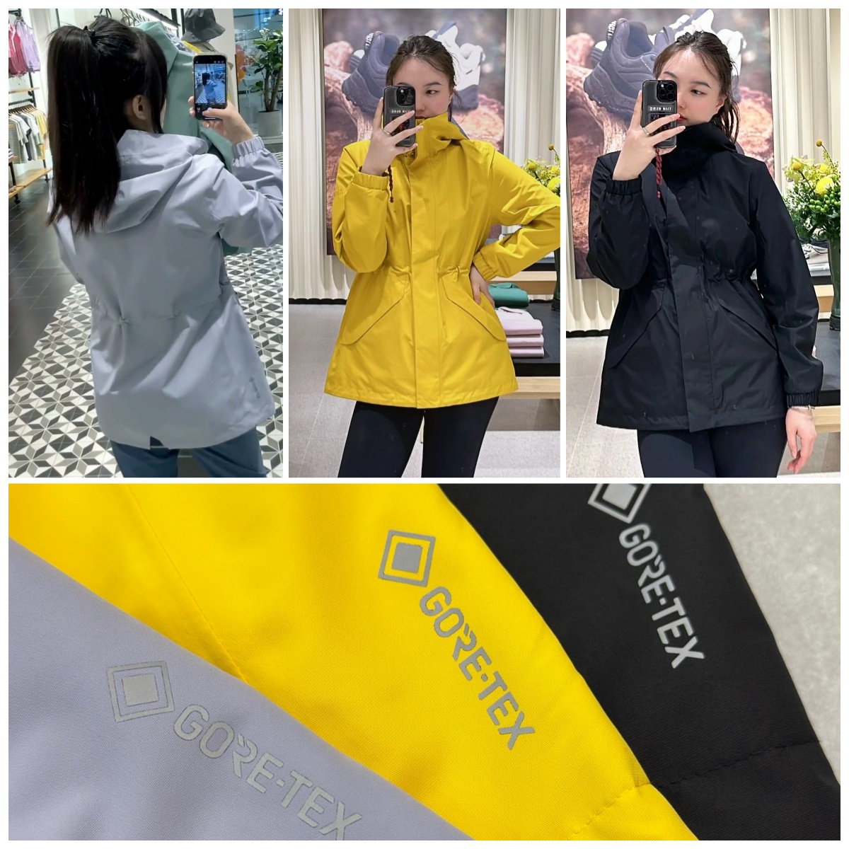 法國 AIGLE 連帽收腰衛鋒衣外套