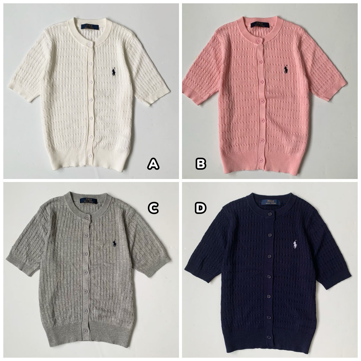 Polo Ralph Lauren 短袖針織開襟冷衫