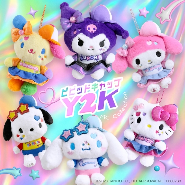 🎀【預訂】Sanrio Y2K 活力 cap帽造型公仔掛飾 - Kitty