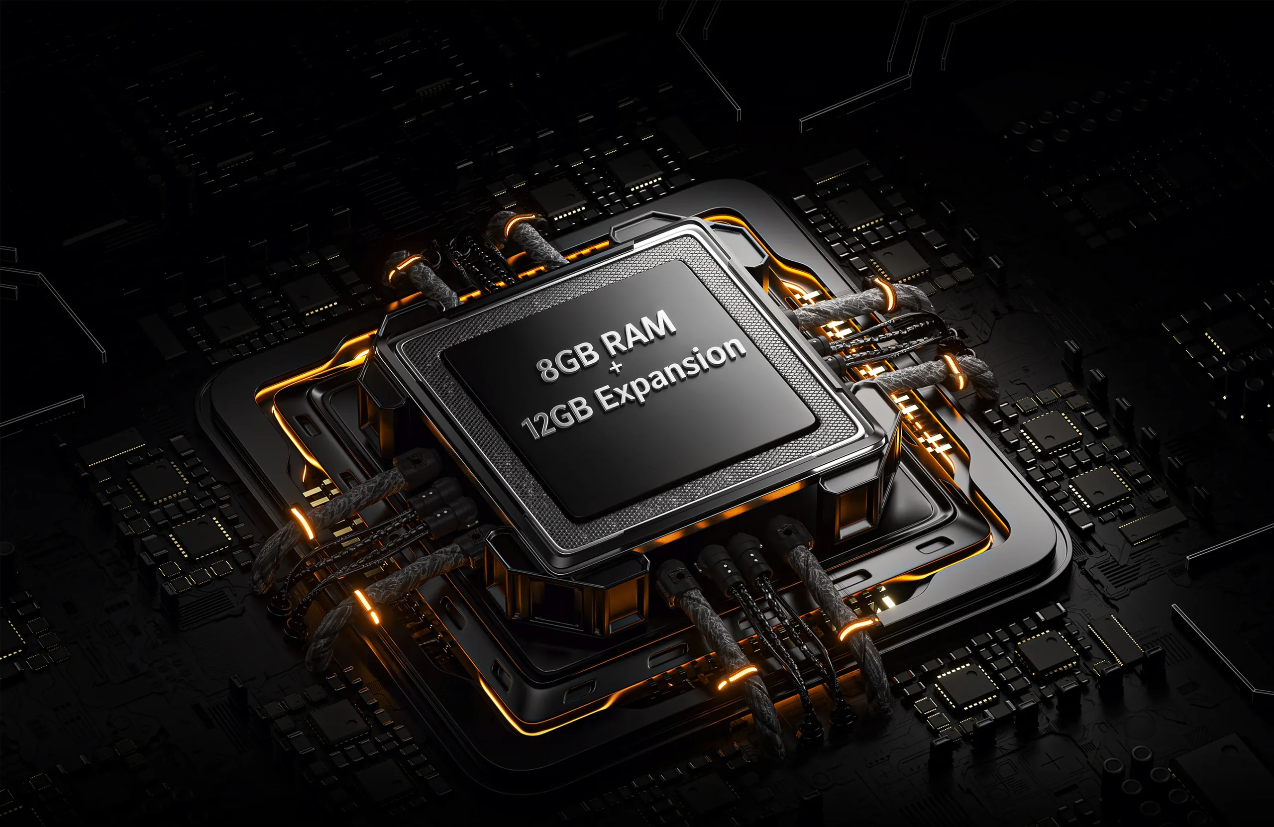 8GB 實體 RAM 與 12GB 虛擬擴充