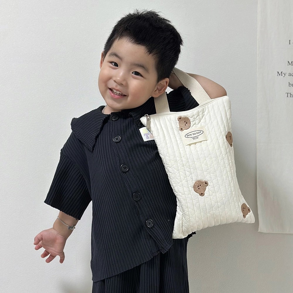 DOTTODOT 100支絎縫棉系列-圓圓臉手提袋