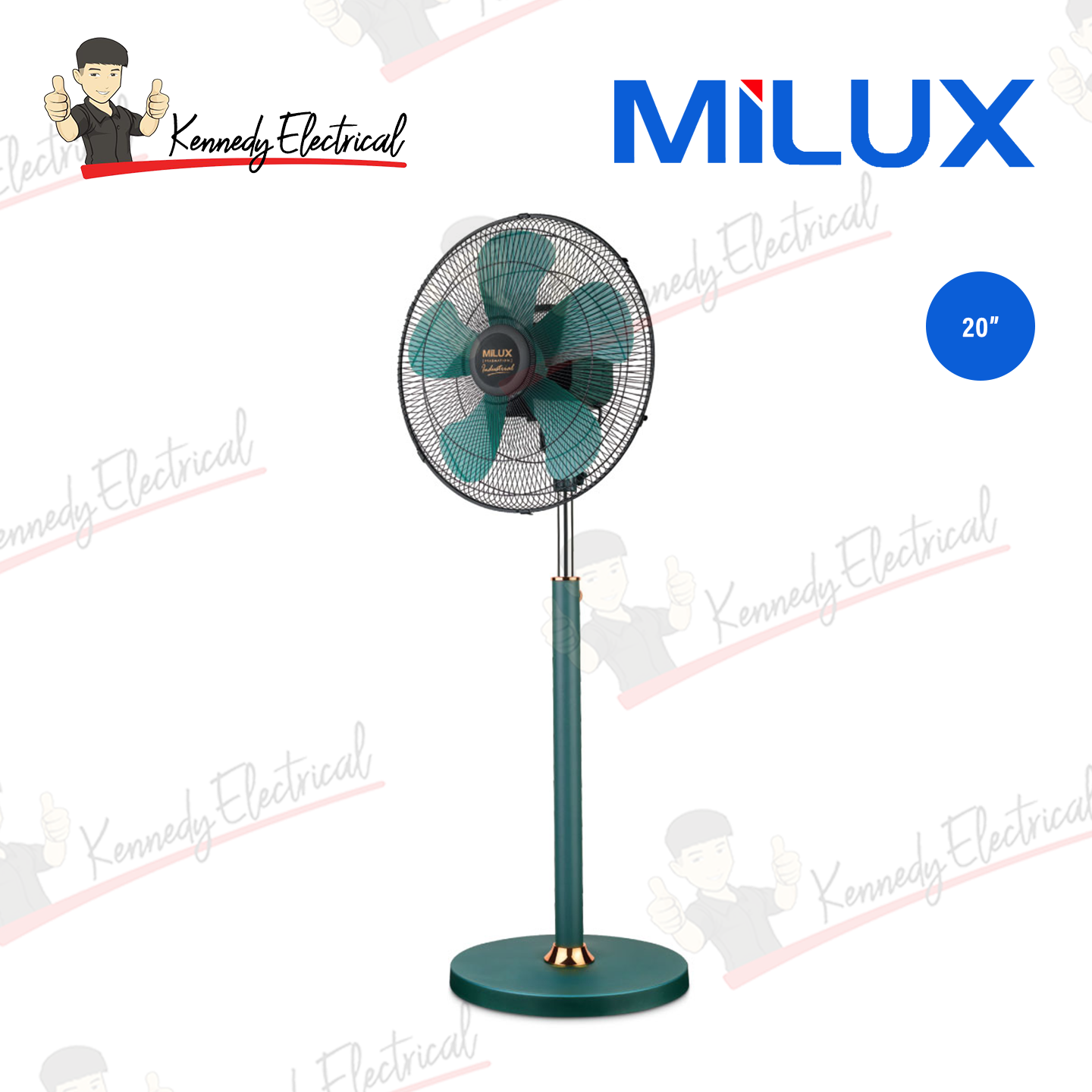 Milux 20" 142W Industrial Stand Fan (MISF-2011)