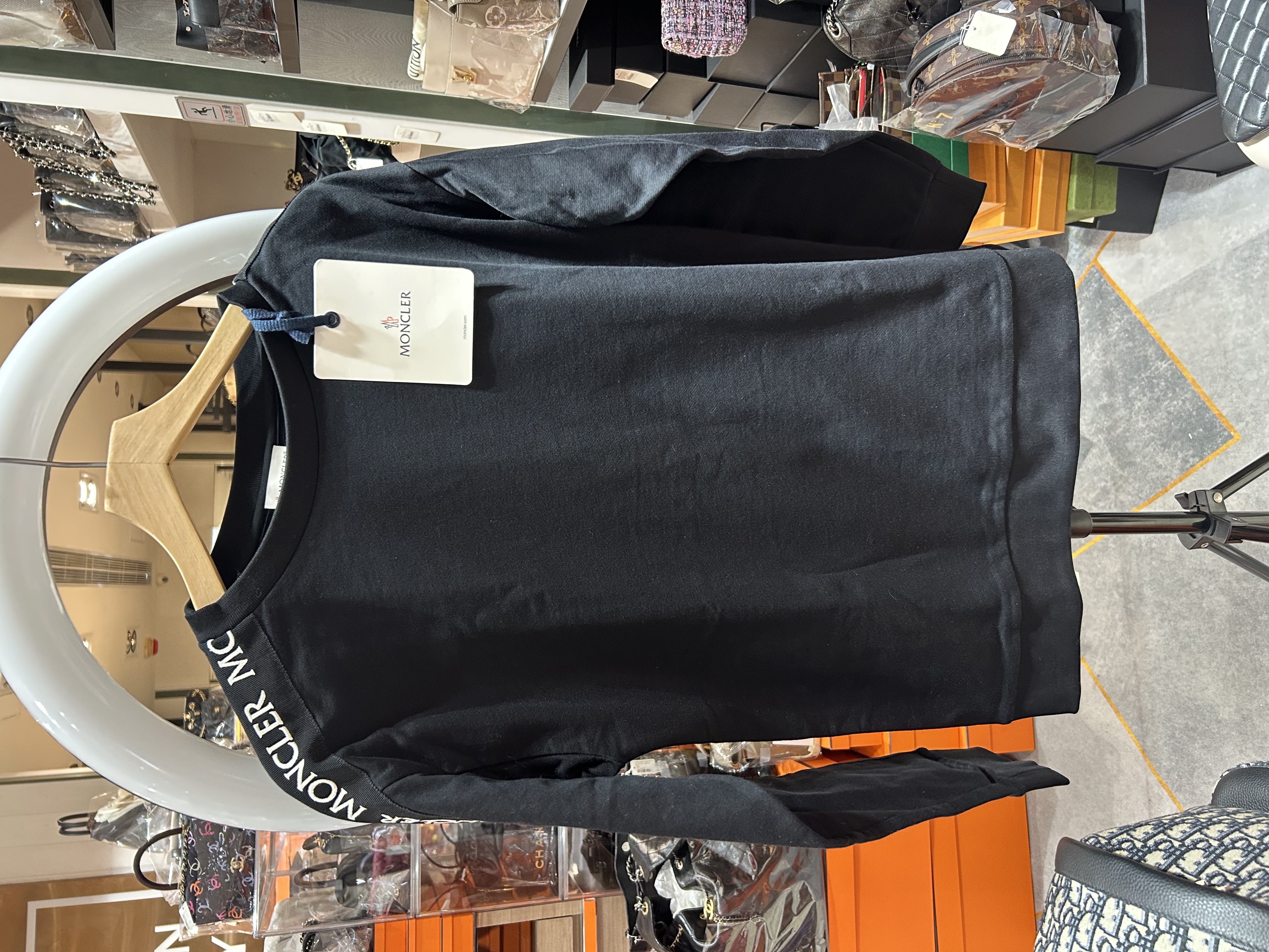Moncler 黑色長袖 Hoodie 100%Authentic