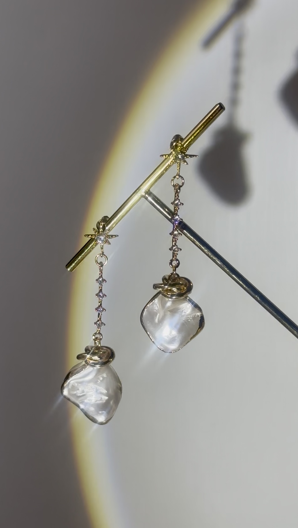 金石流星耳環🌠